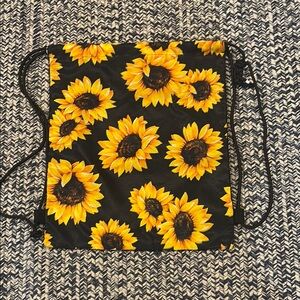 Sunflower Drawstring Backpack